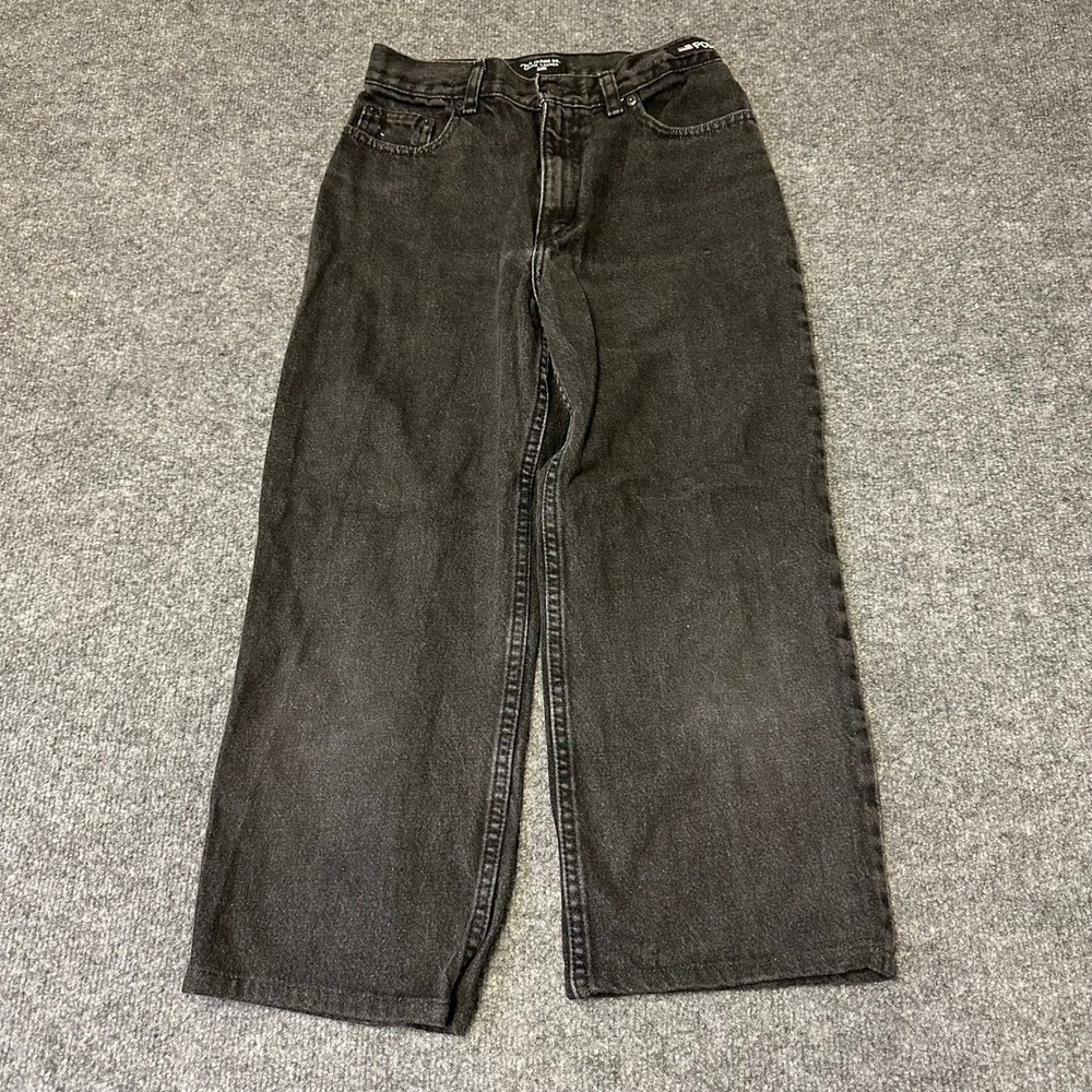 Polo Jeans Co. Jeans Womens Size 12 Black Relaxed Wide Leg Cotton Denim Casual